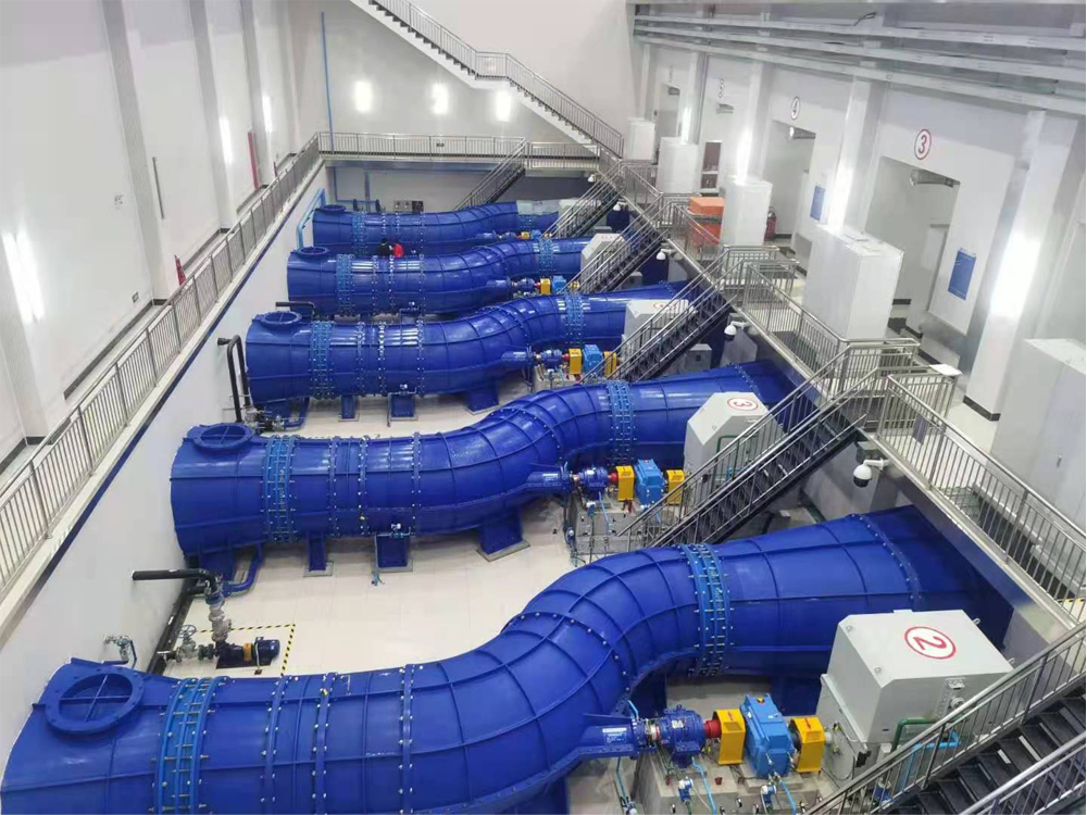 王道泵站，国内首次将大型平面S轴伸贯流泵应用于跨流域调水工程